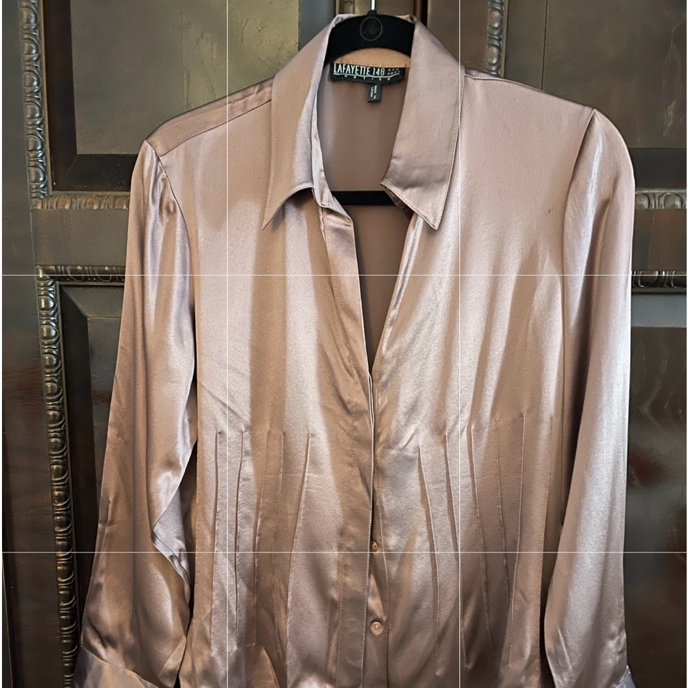 Lafayette 148 silk blouse